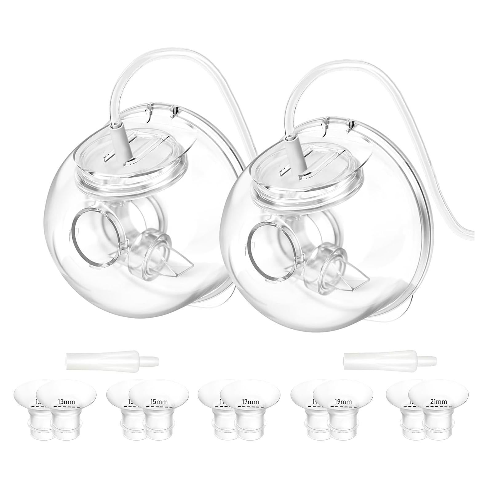 Juego de 2 Copas de Recolección de Leche IVARONAL + 10 Insertos