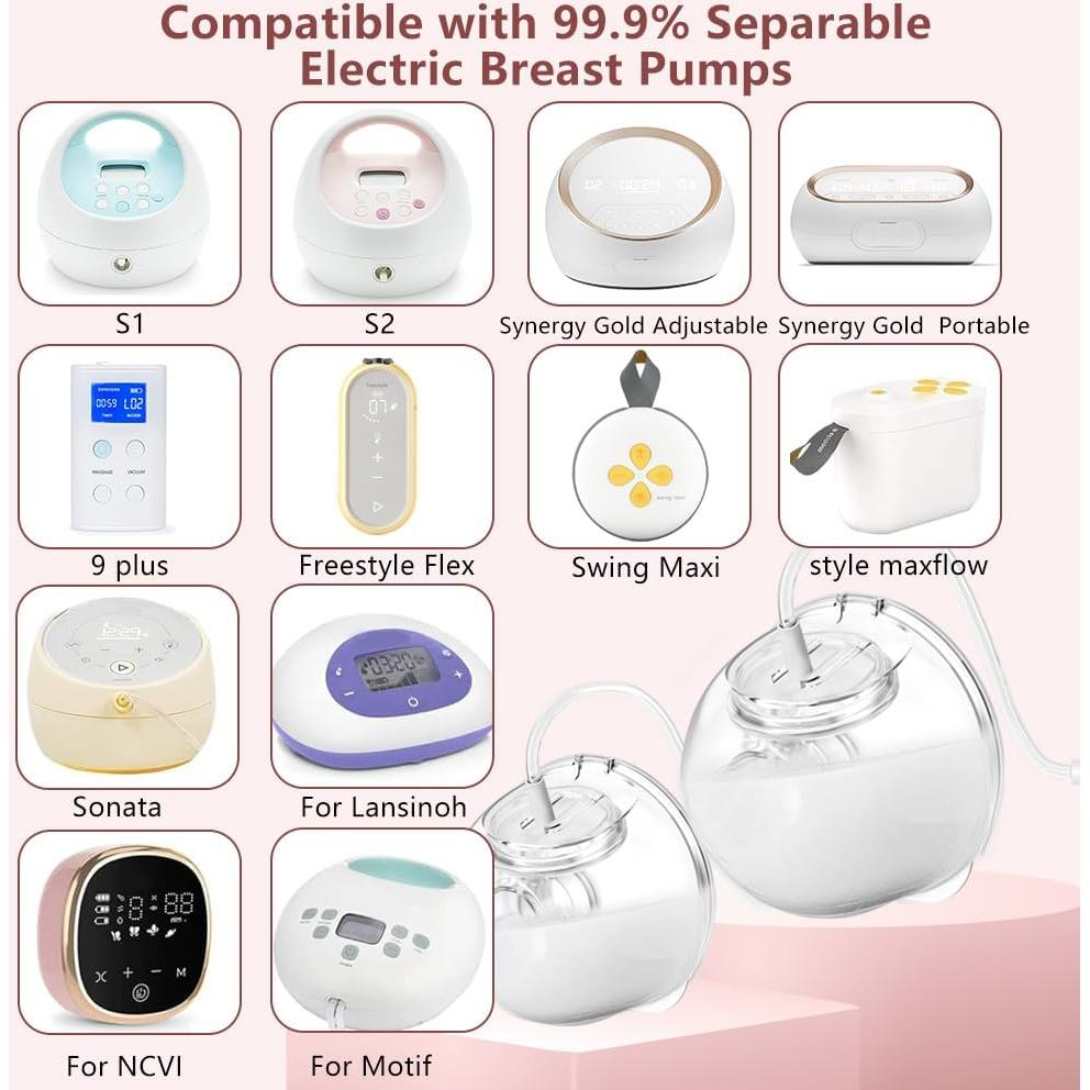 Juego de 2 Copas de Recolección de Leche IVARONAL + 10 Insertos