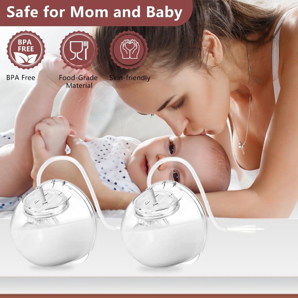 Juego de 2 Copas de Recolección de Leche IVARONAL + 10 Insertos