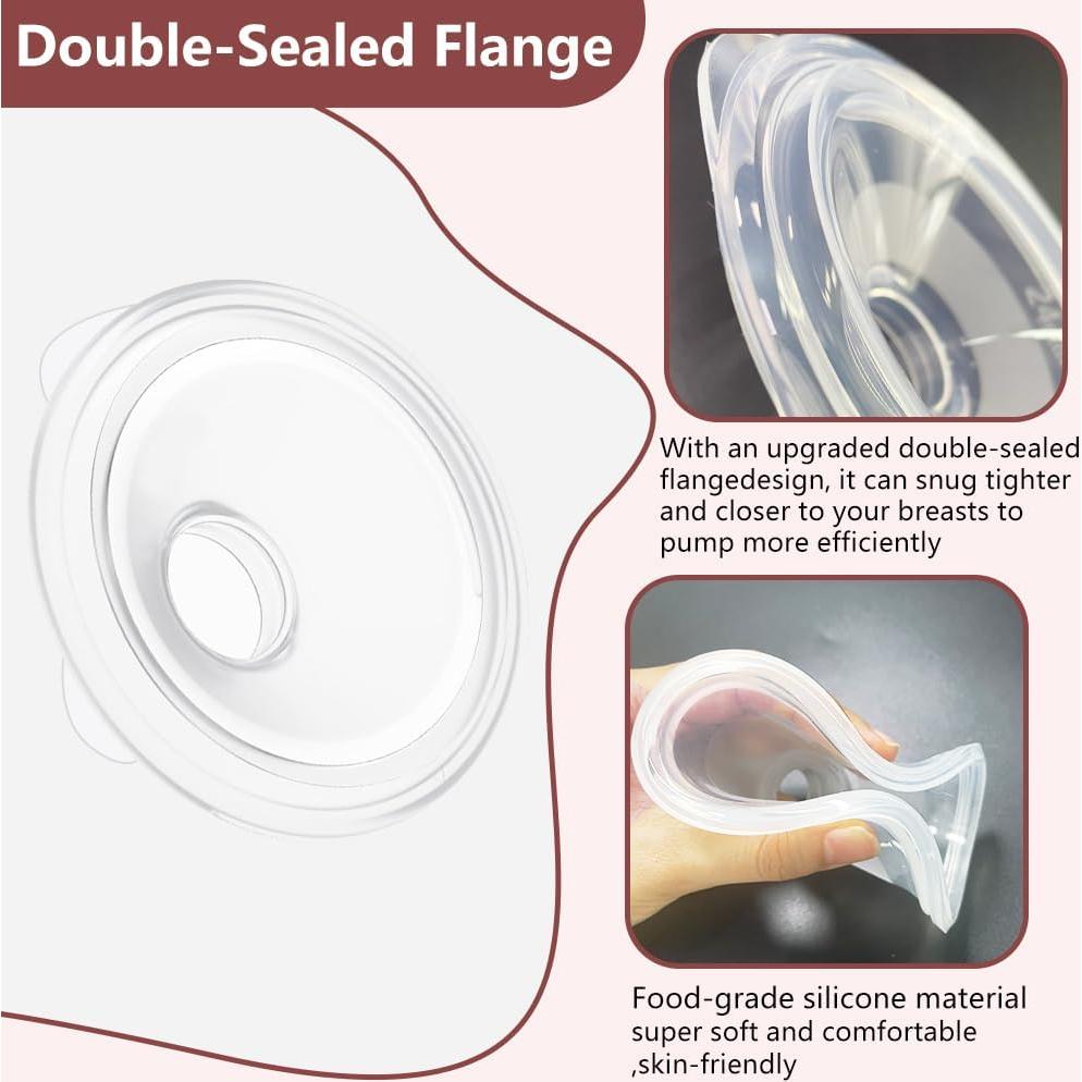 Juego de 2 Copas de Recolección de Leche IVARONAL + 10 Insertos