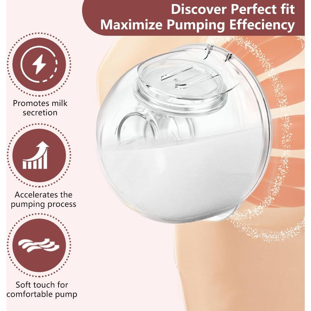 Juego de 2 Copas de Recolección de Leche IVARONAL + 10 Insertos