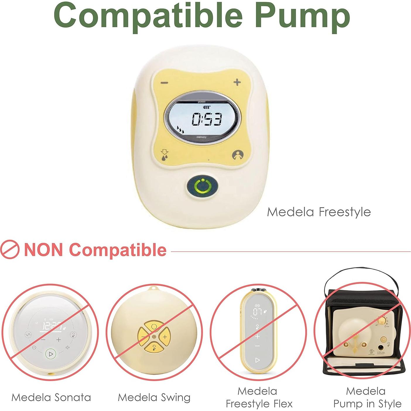 Conjunto de Tubos Maymom Compatible con Extractor Medela Freestyle