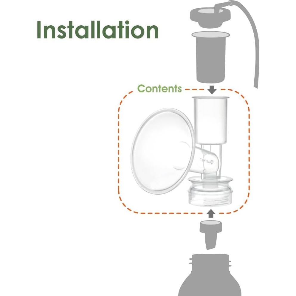 Flange de escudo de pecho Maymom 17 mm para extractores Ameda