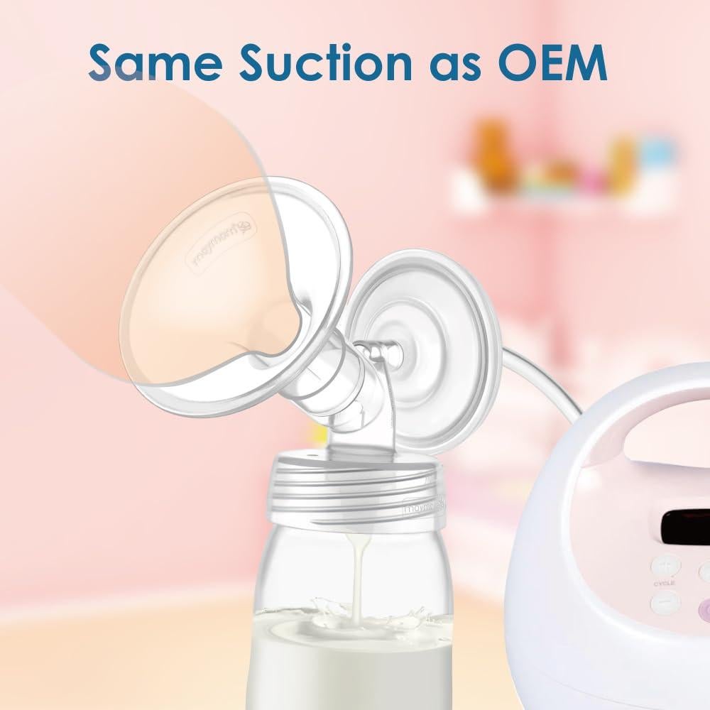 Conector de Boca Ancha Maymom 2 Piezas Compatible con Bomba Spectra S1/S2