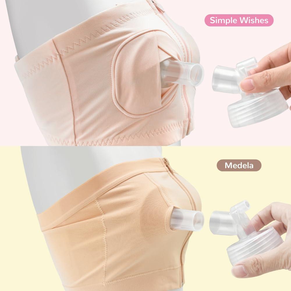 Conector de Boca Ancha Maymom 2 Piezas Compatible con Bomba Spectra S1/S2