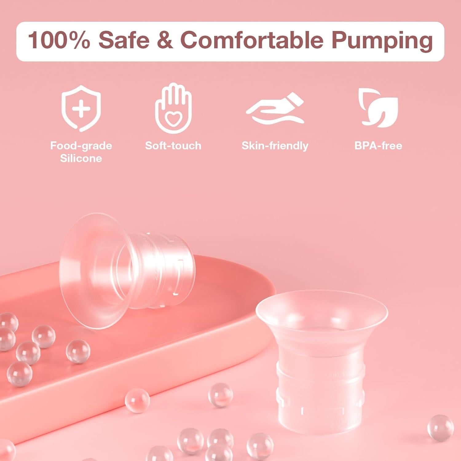 Insertos de Brida 17 mm para Bombas de Leche eufy/Momcozy