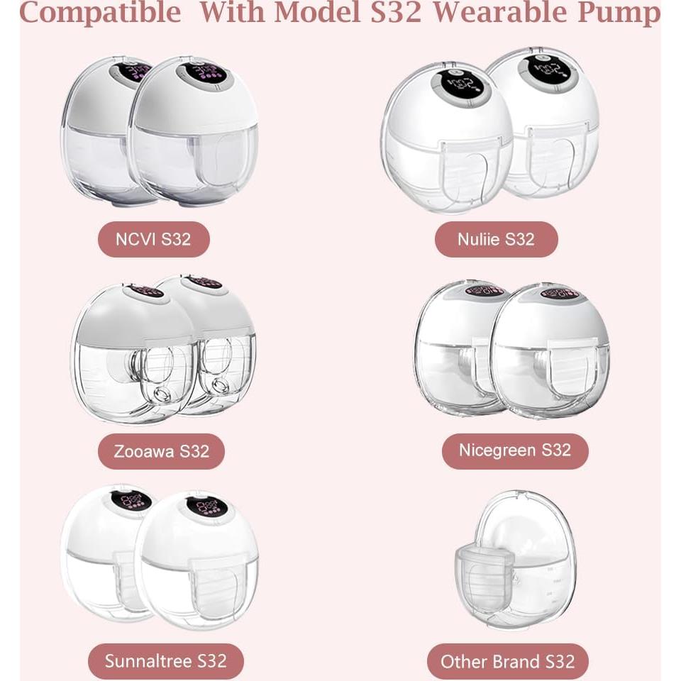 Conjunto Extractores de Leche S32 IVARONAL 10 Piezas Flange 13-21mm
