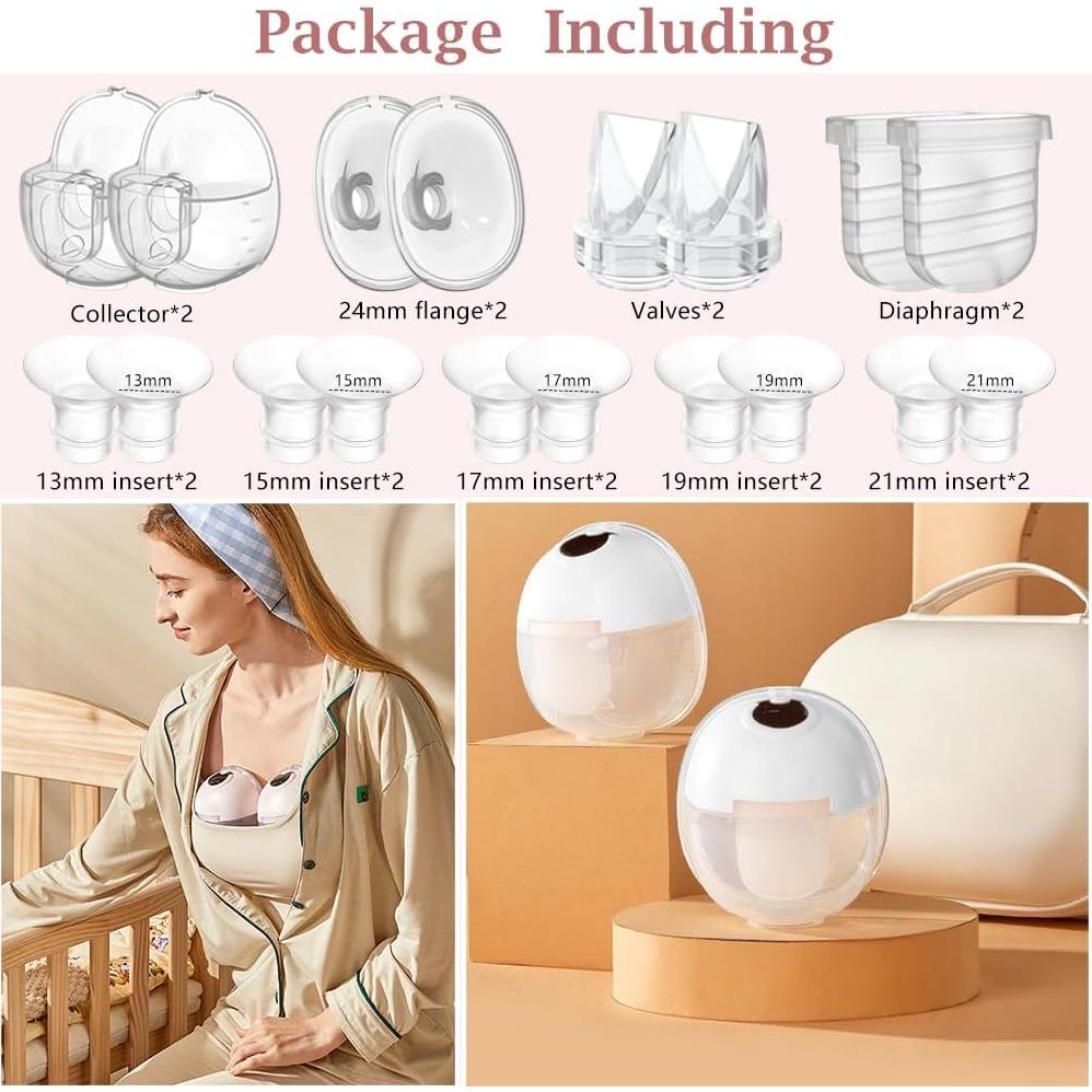 Conjunto Extractores de Leche S32 IVARONAL 10 Piezas Flange 13-21mm