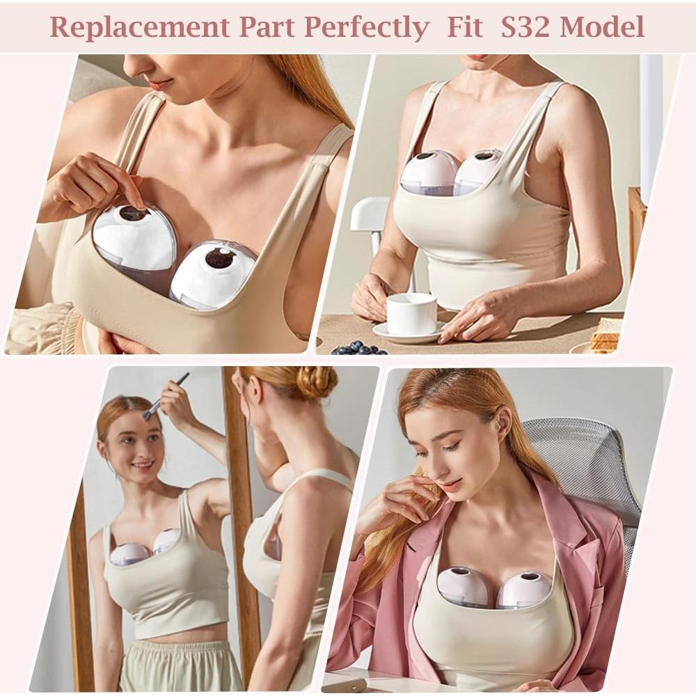 Conjunto Extractores de Leche S32 IVARONAL 10 Piezas Flange 13-21mm