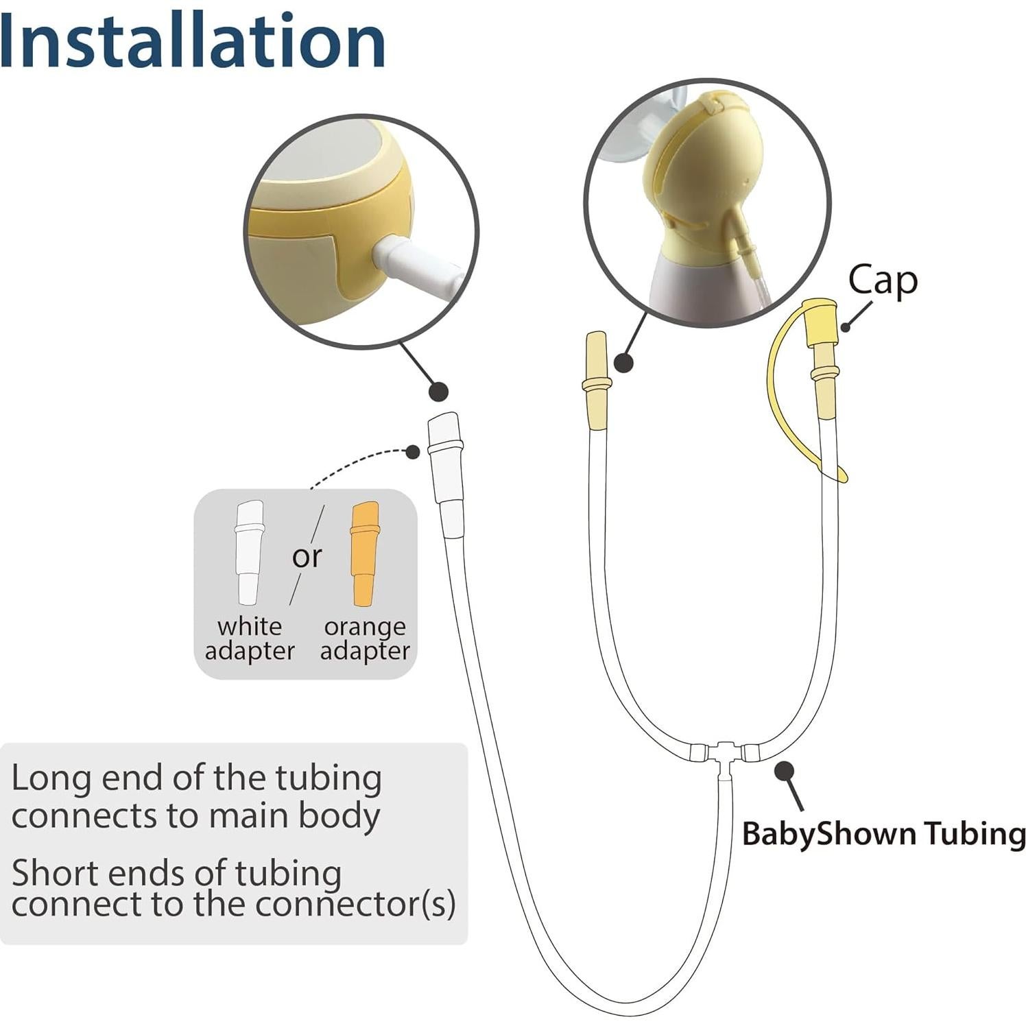 Tubo Reemplazo BabyShown para Bombas Medela Freestyle Flex y Swing Maxi