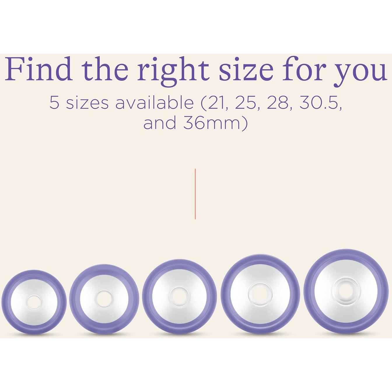 Flanges de Extractor de Leche Lansinoh ComfortFit 30.5mm - 2 Unidades