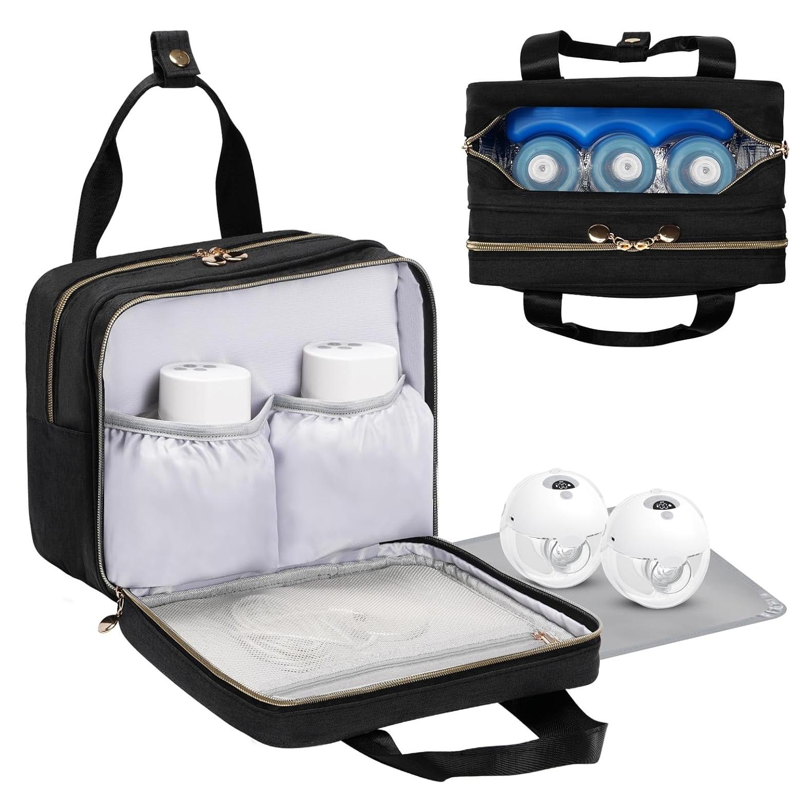 Bolsa Enfriadora de Leche Materna Momcozy - Aislada, Negra