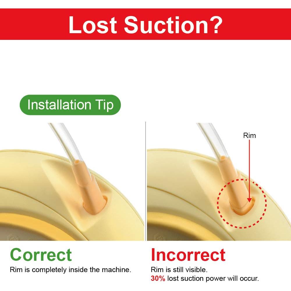 Tubería de Reemplazo Maymom para Extractor Medela Swing, 1 Unidad, Libre de BPA