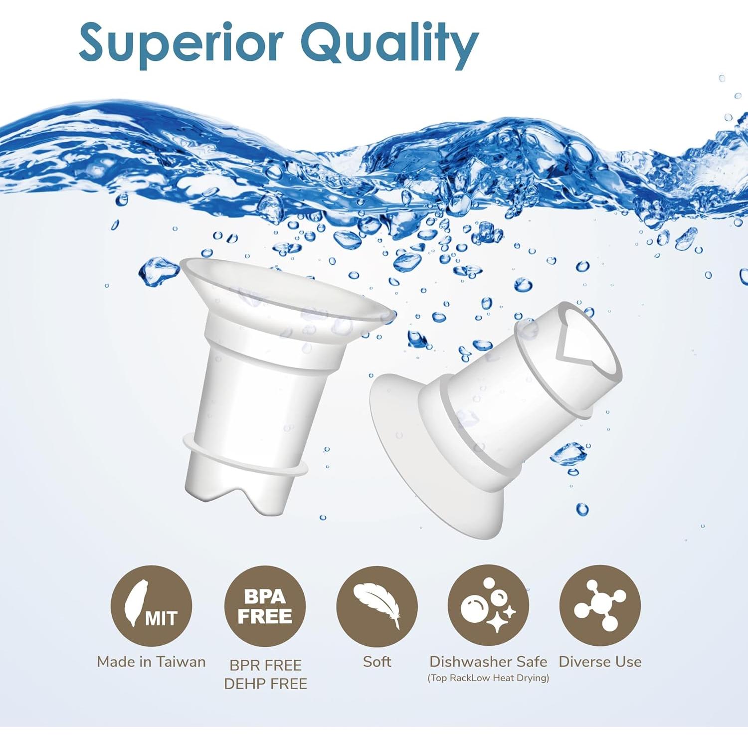 Inserts de Flange Maymom 17 mm para Medela y Spectra 24 mm