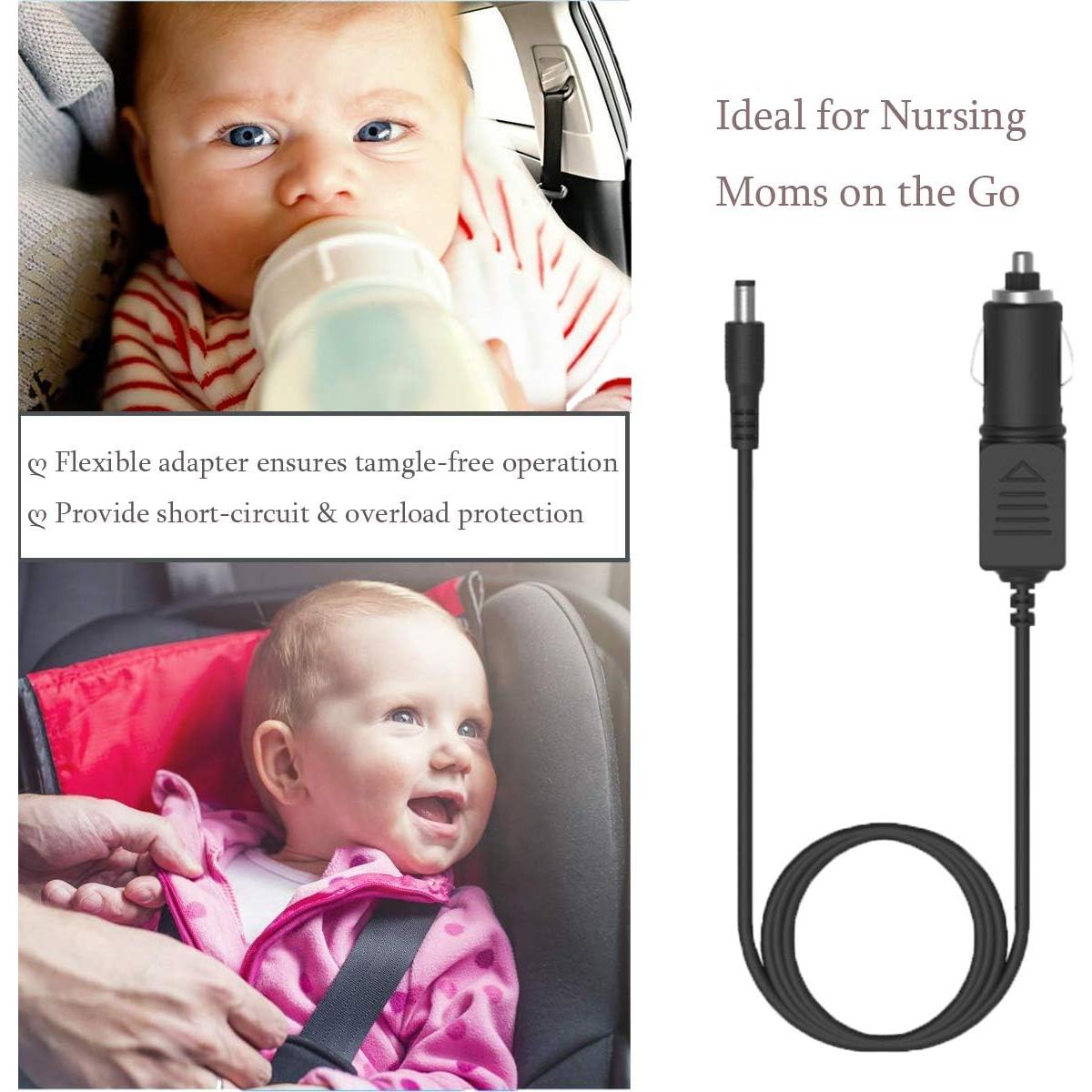 Adaptador de Coche BabyValley 12V para Bombas Medela y Spectra