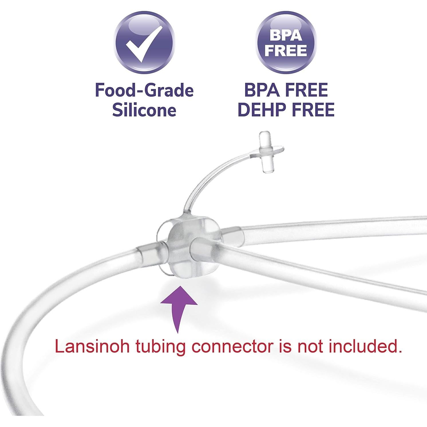 Tubo Maymom Compatible con Extractor de Leche Lansinoh 1 Unidad