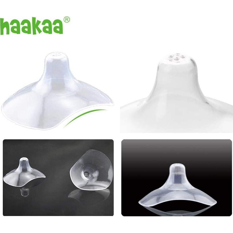 Protectores de Pezón Haakaa para Lactancia Silicona 2 Pcs