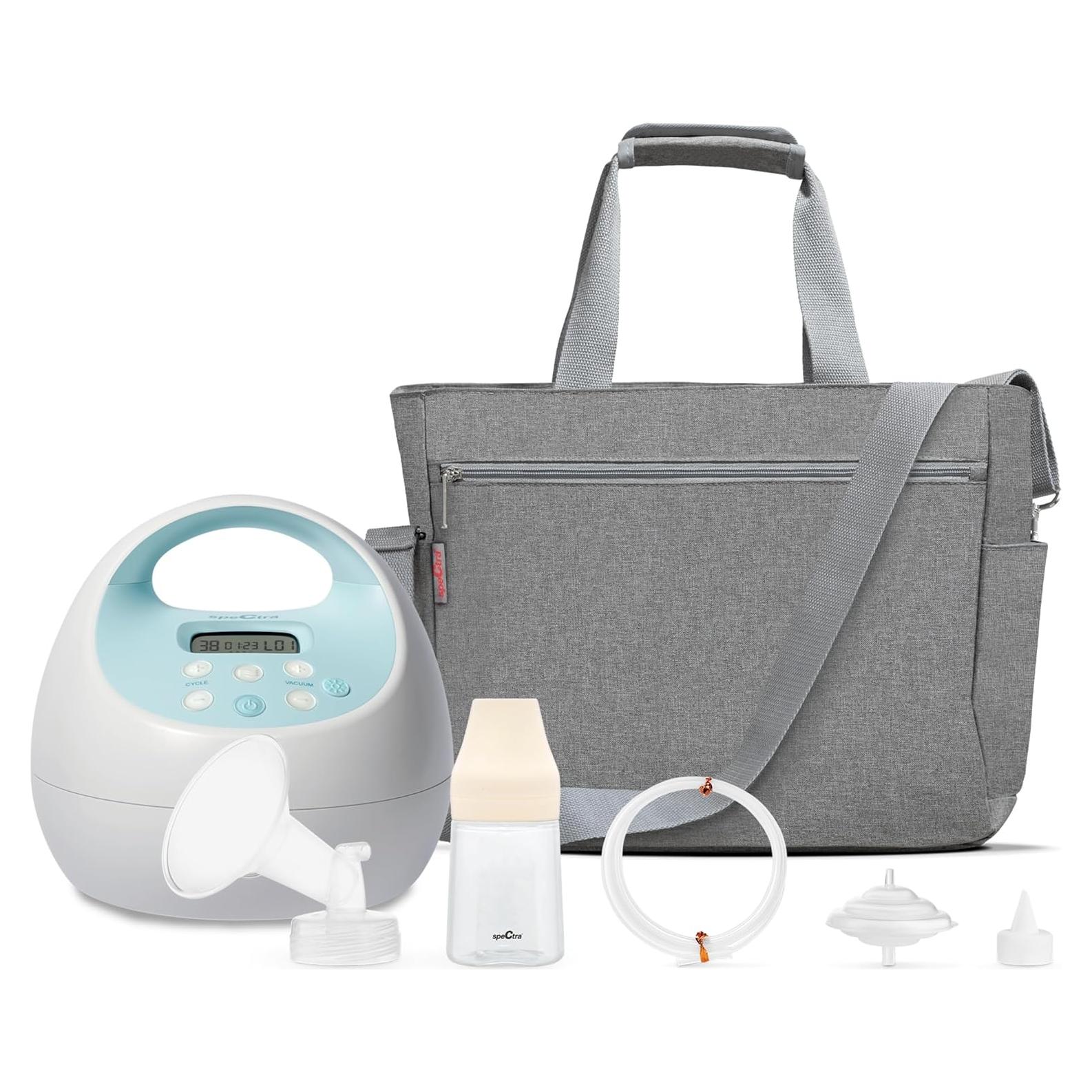 Bomba de Pecho Eléctrica Espectra S1 Plus Recargable con Tote Gris