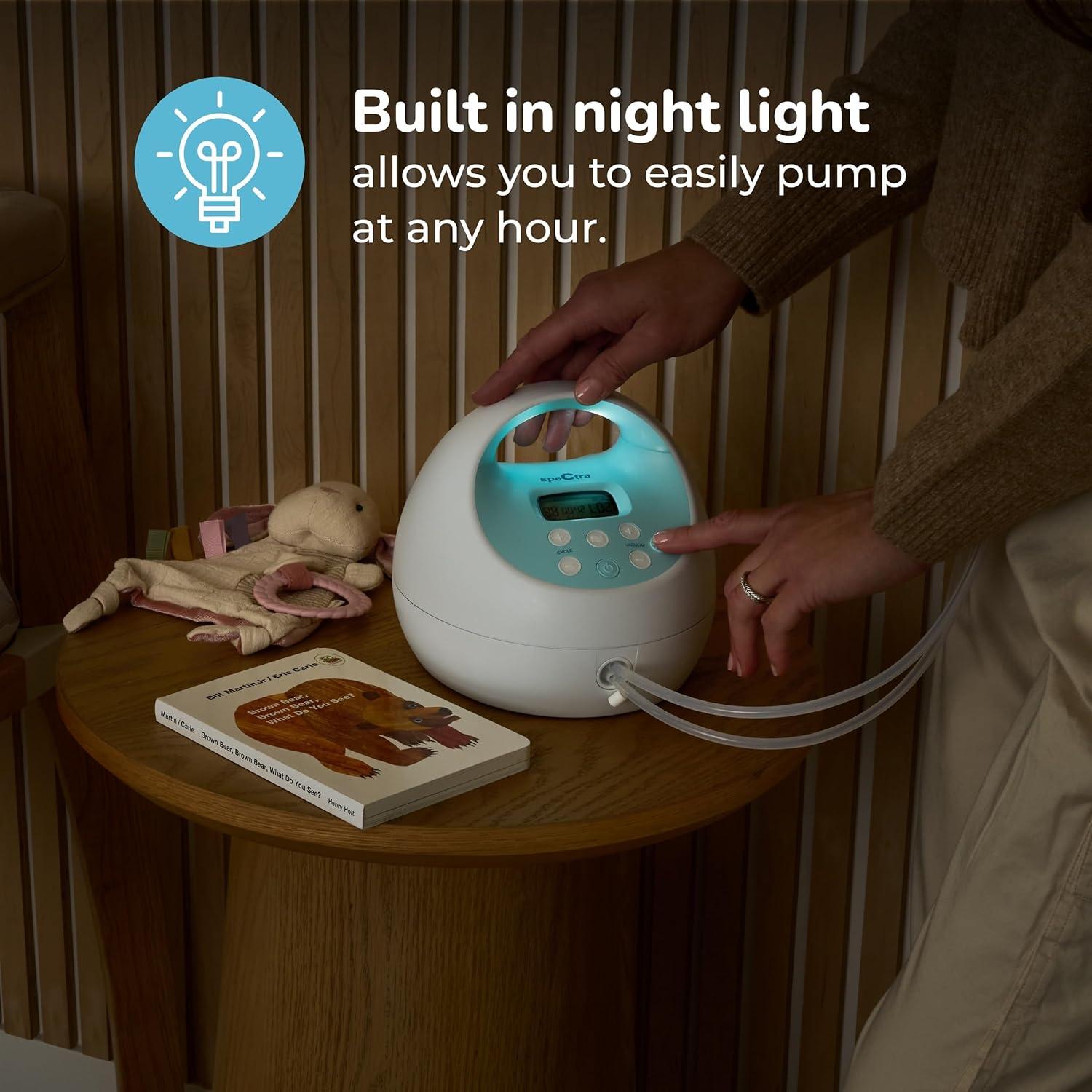 Bomba de Pecho Eléctrica Espectra S1 Plus Recargable con Tote Gris