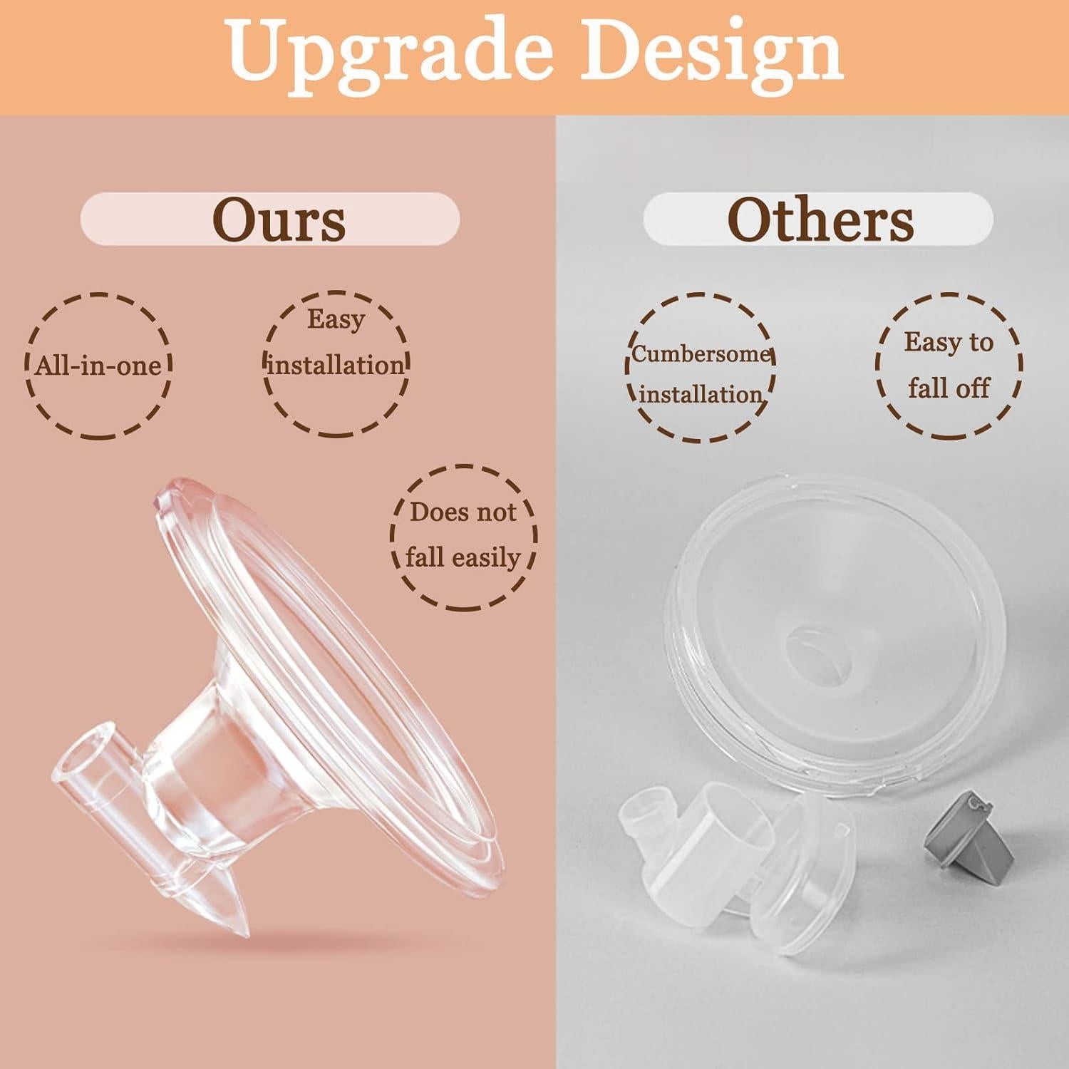 Taza de recolección de leche manos libres Zomee 24 mm 2 Pcs