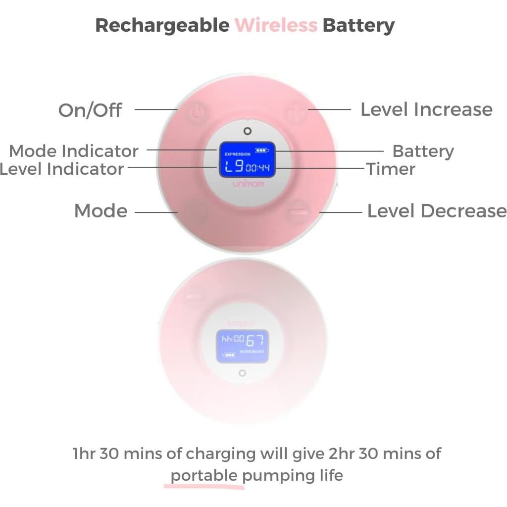 Bomba de Pecho Eléctrica Doble Unimom Minuet LCD - Higiénica