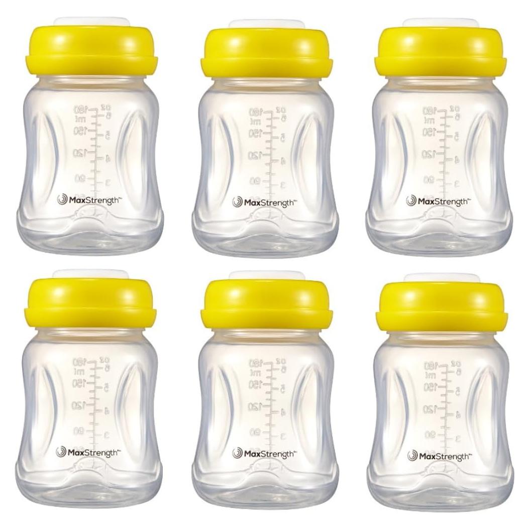 Juego de 6 Botellas de Leche Materna Max Strength Pro 180 ml