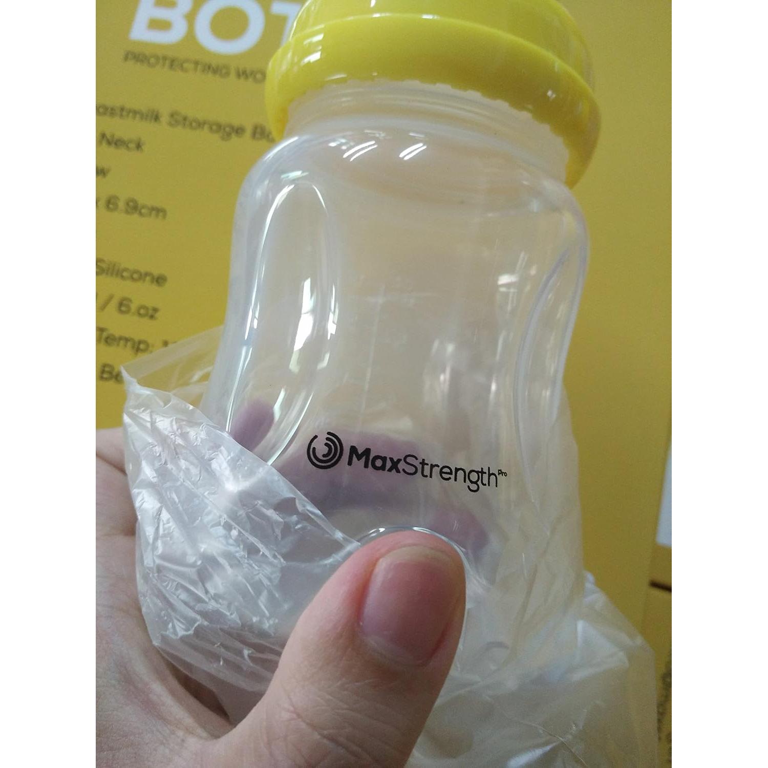 Juego de 6 Botellas de Leche Materna Max Strength Pro 180 ml