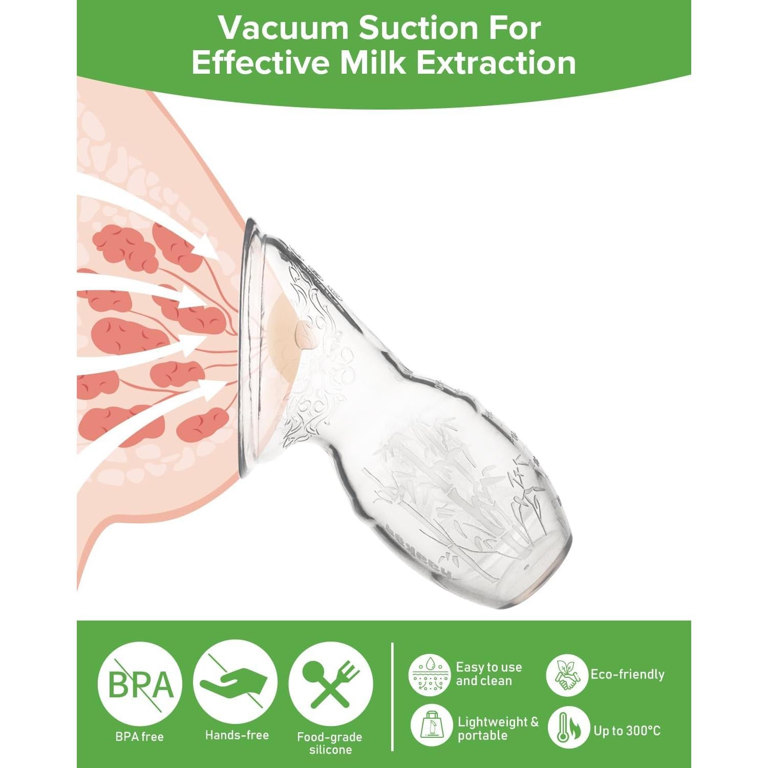 Bomba de Pecho Manual Haakaa 100% Silicona 118 ml