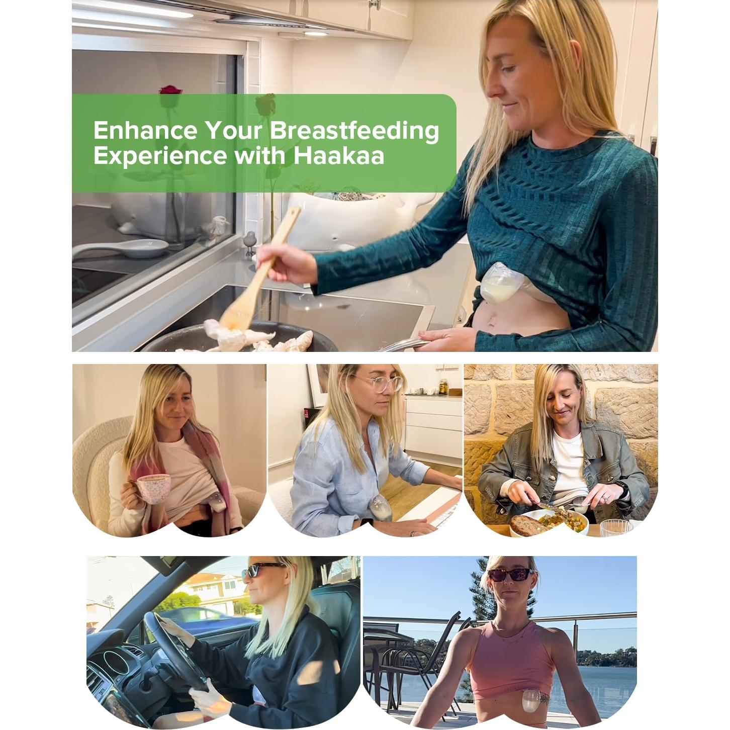 Bomba de Pecho Manual Haakaa 100% Silicona 118 ml