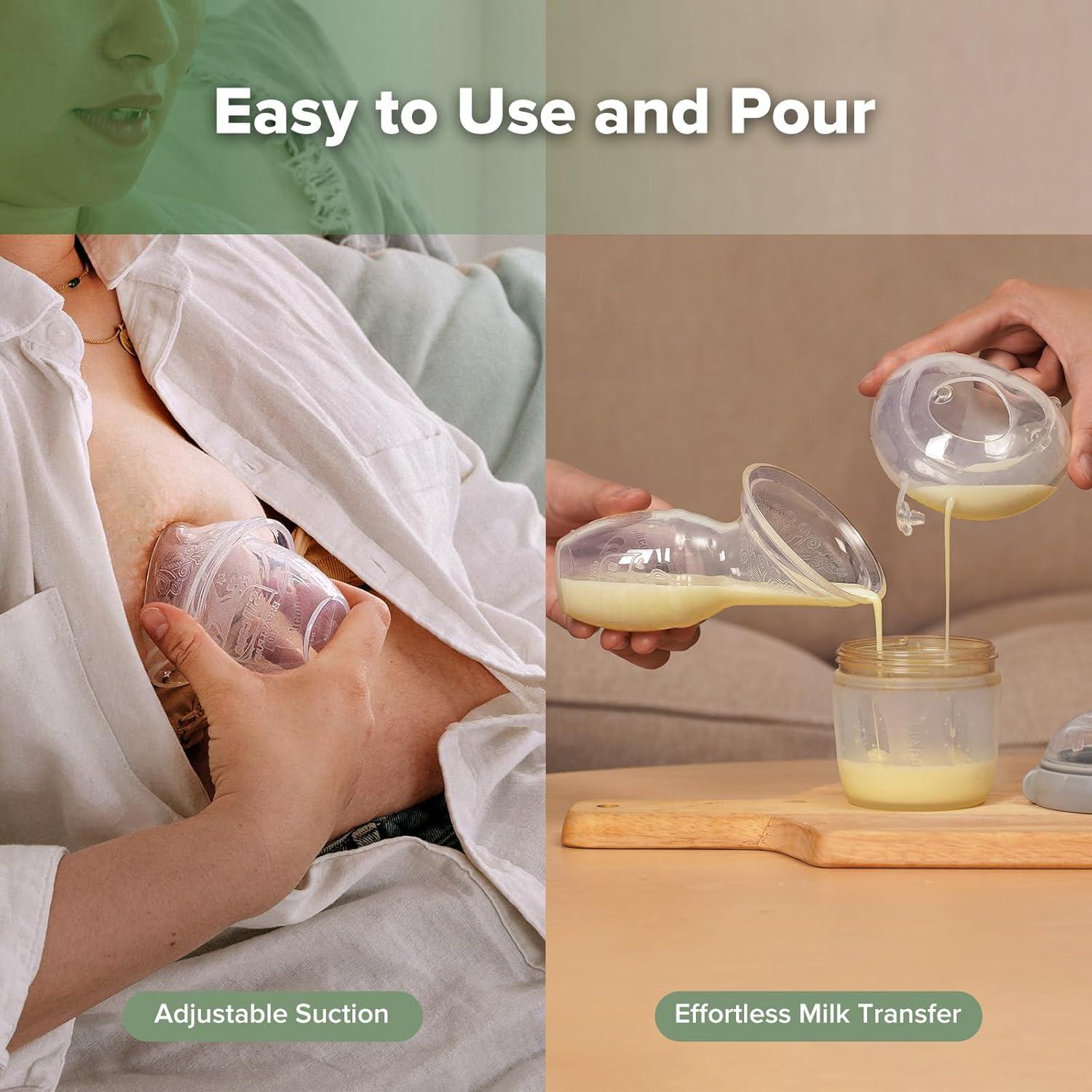 Bomba Manual de Lactancia Haakaa 100ml y Colector Ladybug 75ml