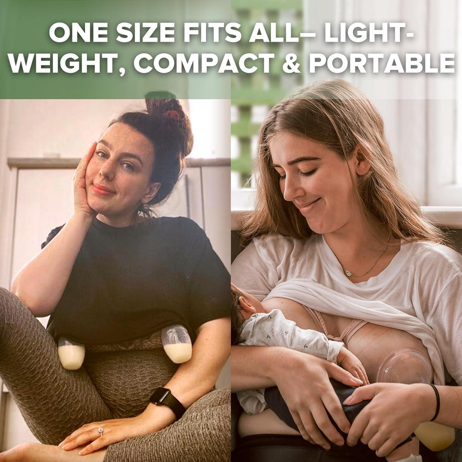 Bomba Manual de Pecho Haakaa 100ml Rosa con Tapa de Silicona