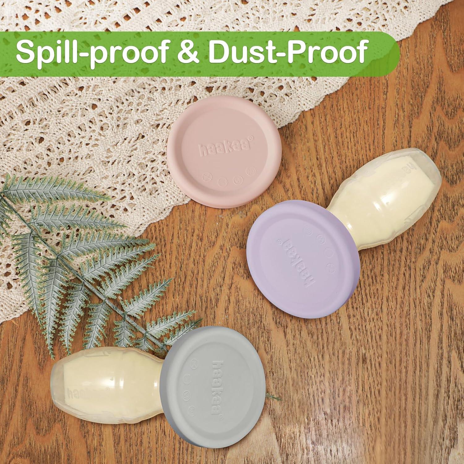 Paquete de Inicio para Nuevas Mamás Haakaa - Extractor de Leche Manual 150ml y Almohadillas Desechables