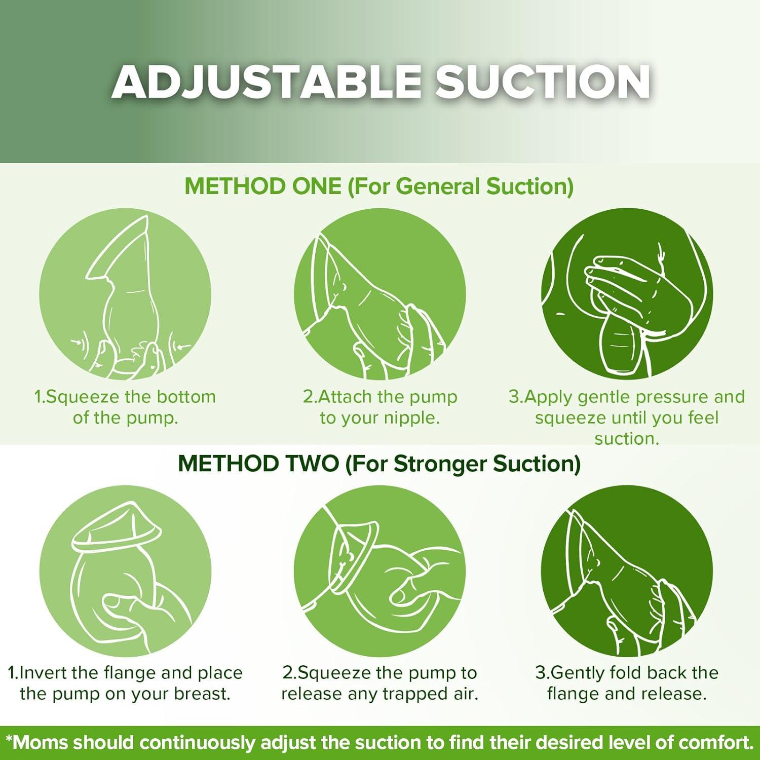 Bomba de Pecho Manual Haakaa con Tapa de Silicona 4oz Gris