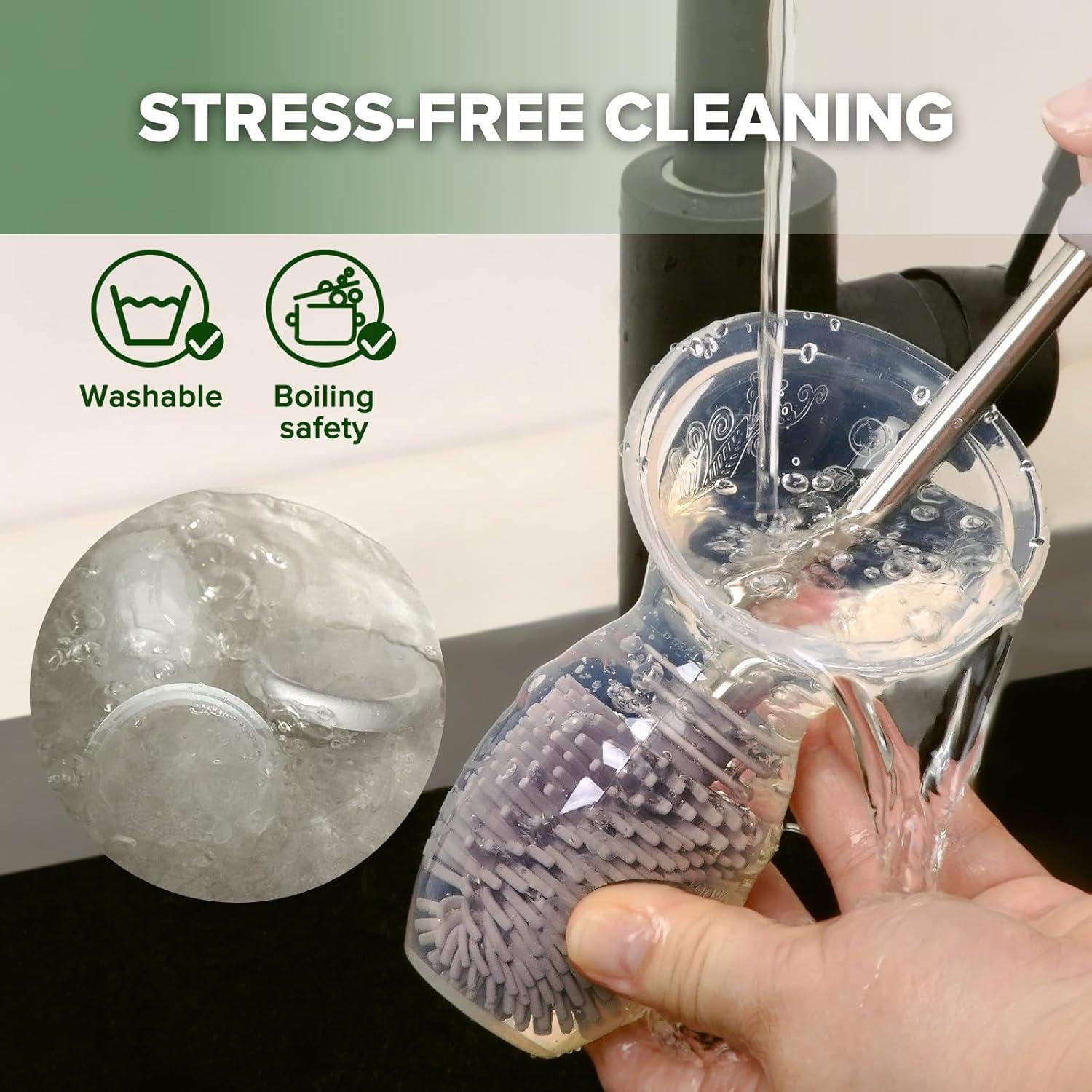 Bomba de Pecho Manual Haakaa con Tapa de Silicona 4oz Gris