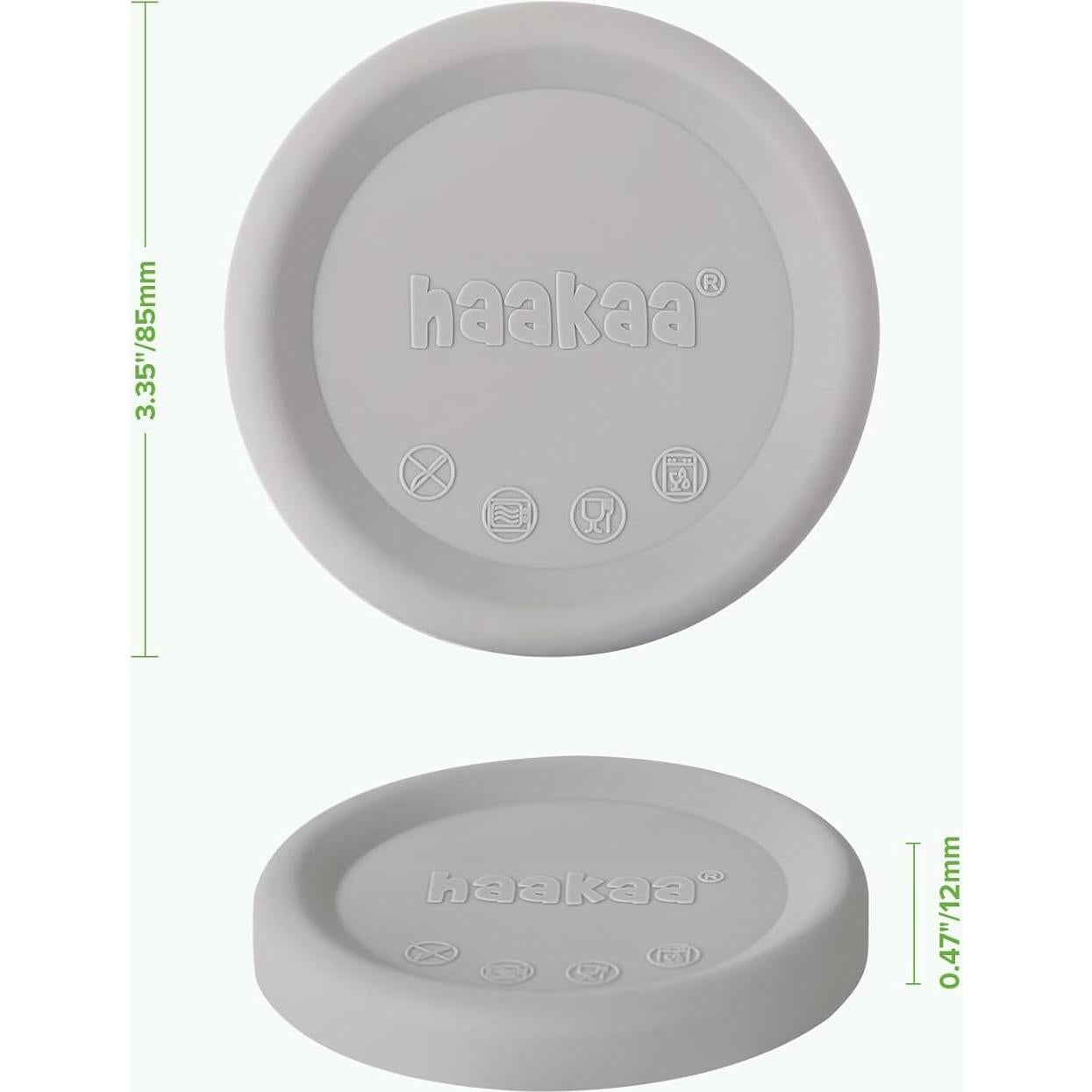 Tapa de Silicona Haakaa para Bomba de Pecho Manual - Gris