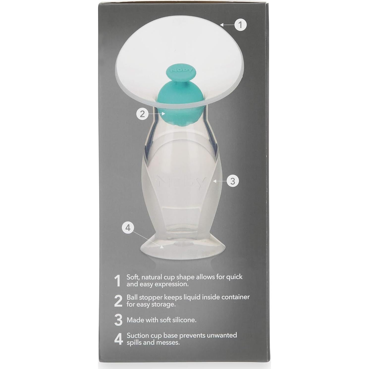 Bomba de Pecho Portátil Nuby Comfort de Silicona 120 ml