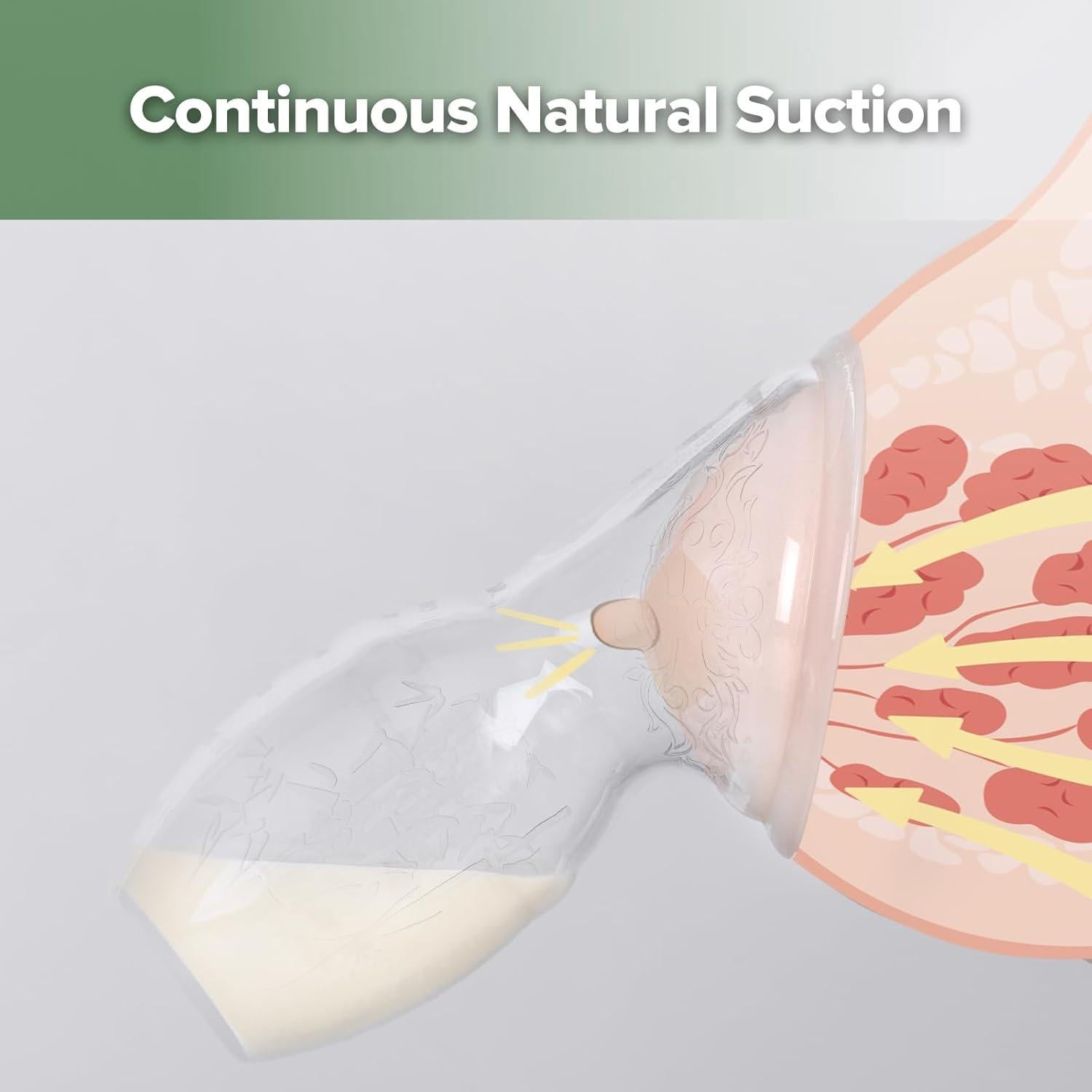 Bomba de Pecho Manual Haakaa 100 ml Silicona con Tapa