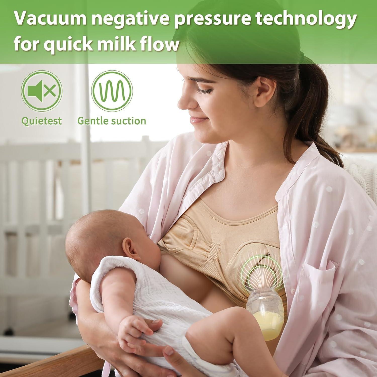 Extractor de Leche Manual Haakaa 100ml + Conchas Ladybug 75ml