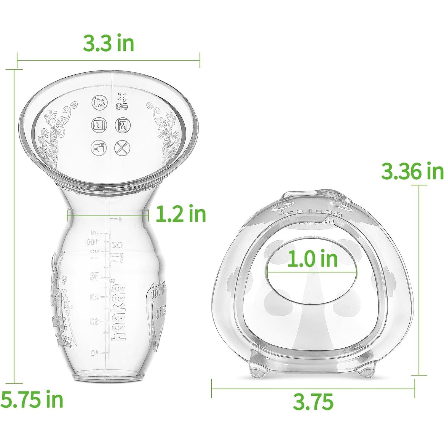 Extractor de Leche Manual Haakaa 100ml + Conchas Ladybug 75ml