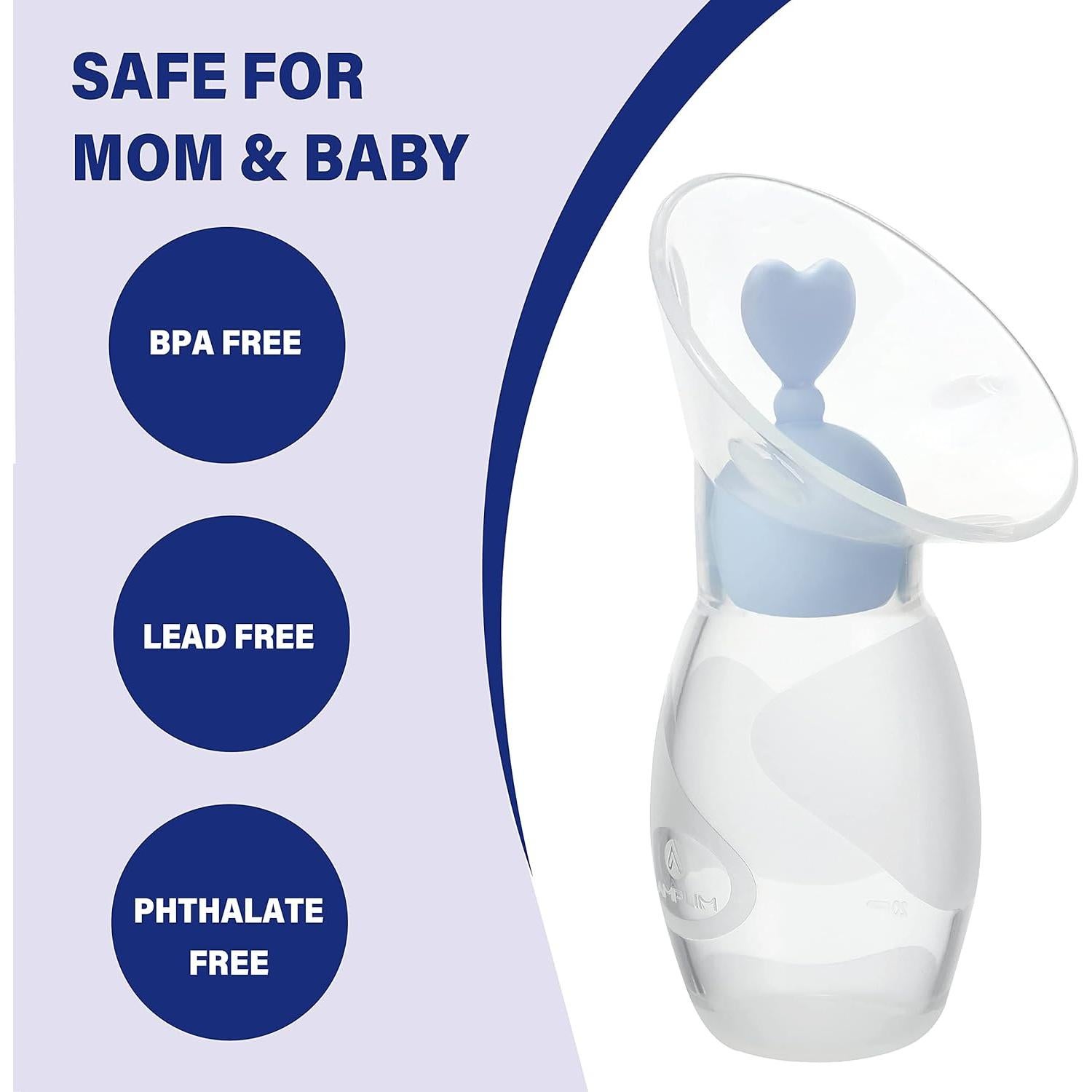 Bomba de Pecho Manual Amplim Gen 2 100ml Silicona BPA Free 2-Pack