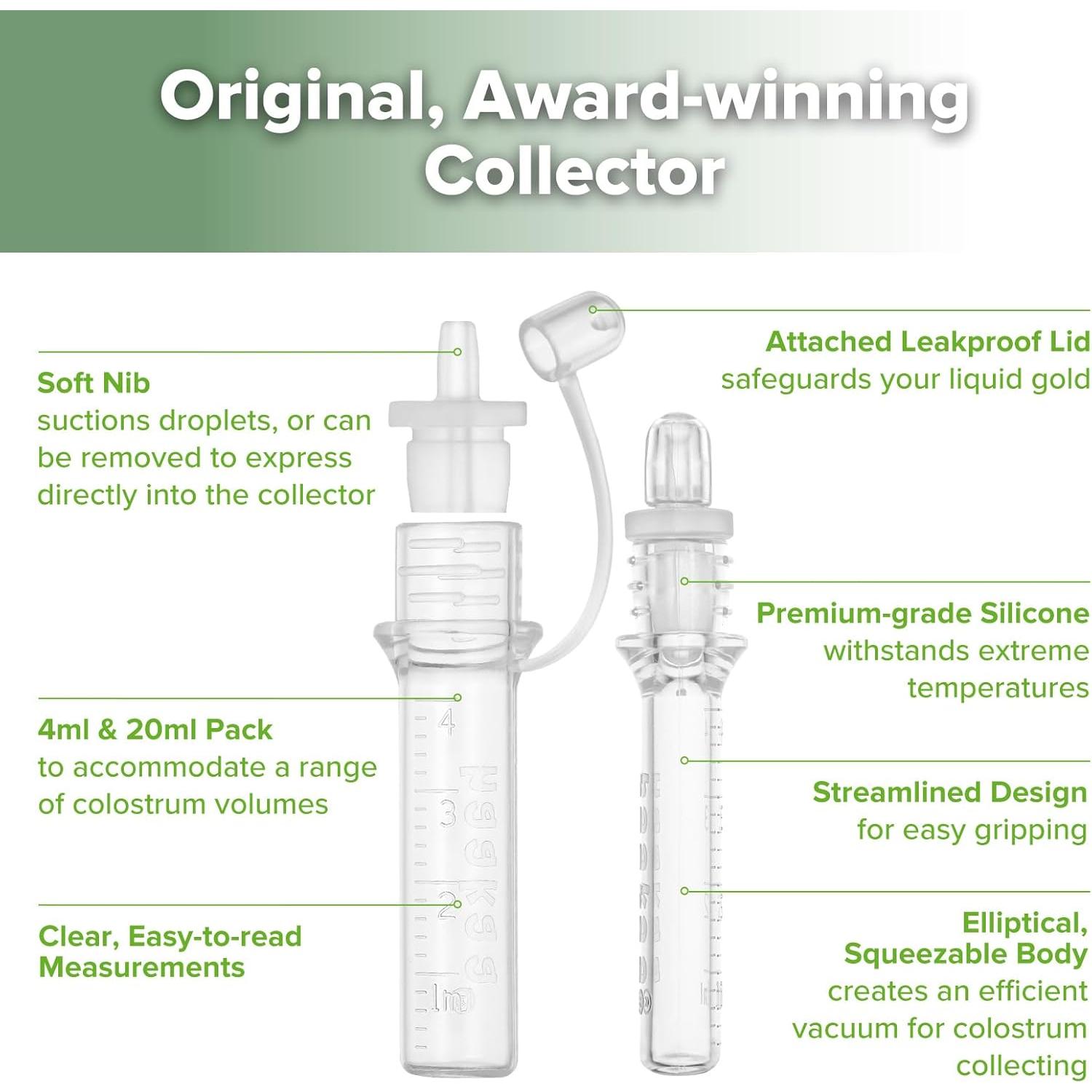 Set Recolector de Calostro Haakaa 6 Piezas Silicona BPA Free