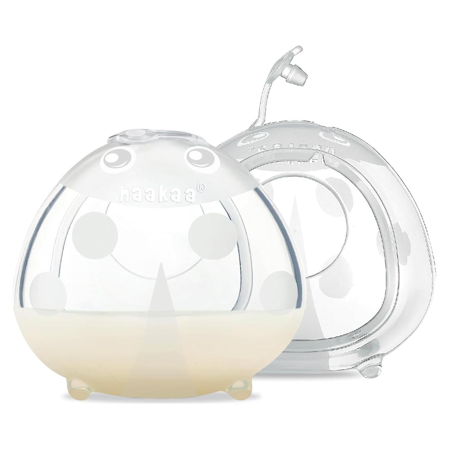 Receptor de Leche Haakaa Mariquita 40ml - 2 Copas de Lactancia
