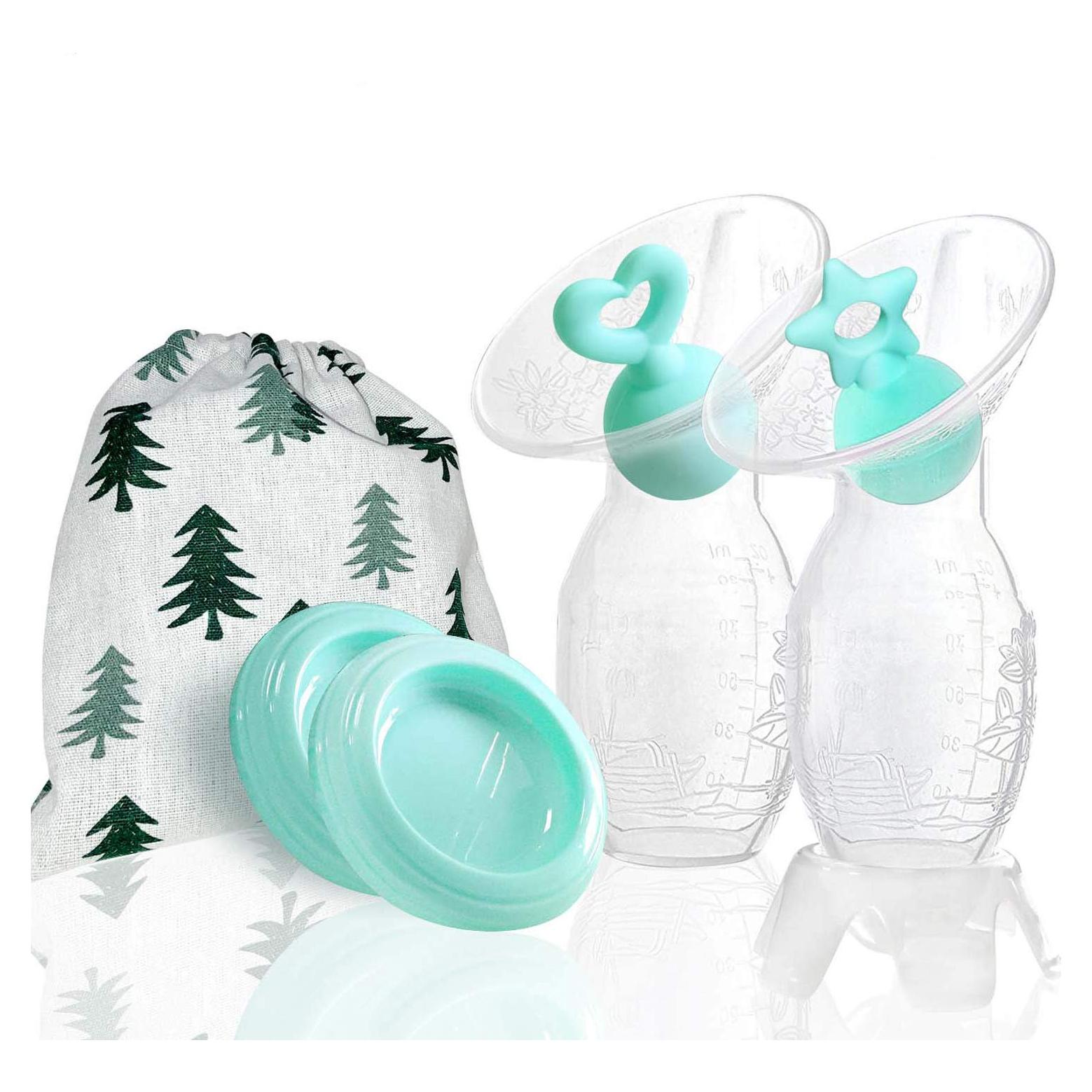 Bomba de Pecho Manual BumbleBee Silicona 118ml 2 Tapas