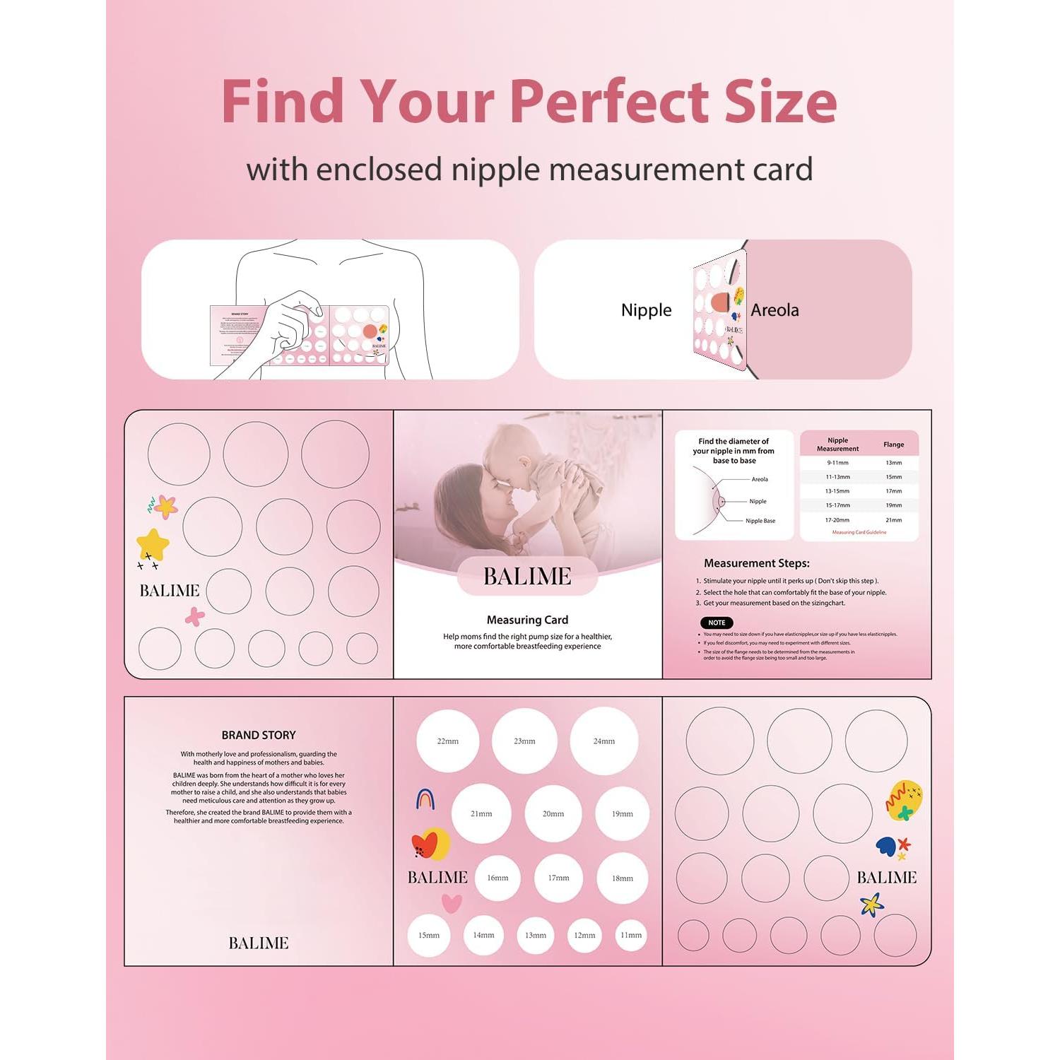 Kit de Insertos de Brida 10pcs BALIME + Almohadillas Lactancia
