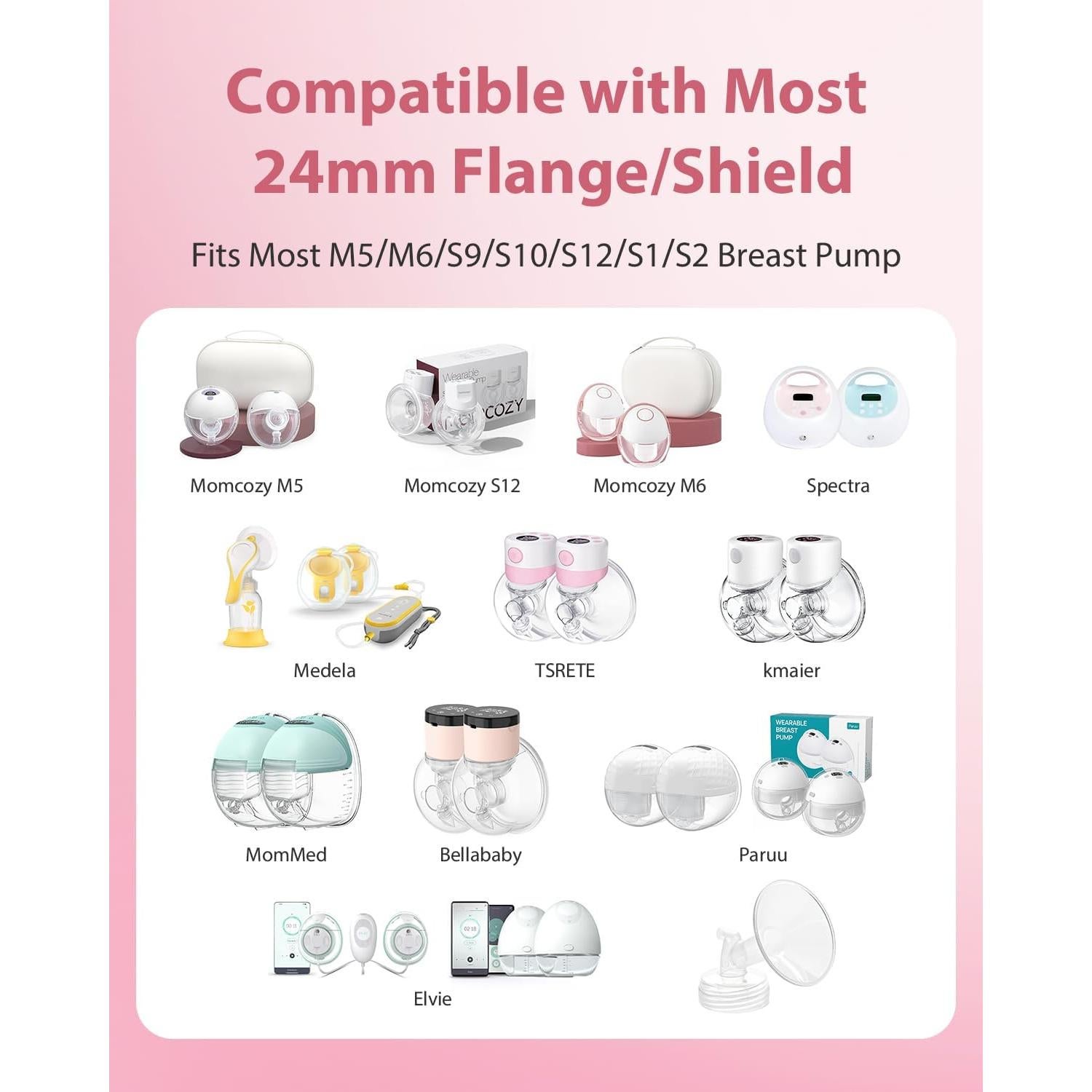 Kit de Insertos de Brida 10pcs BALIME + Almohadillas Lactancia