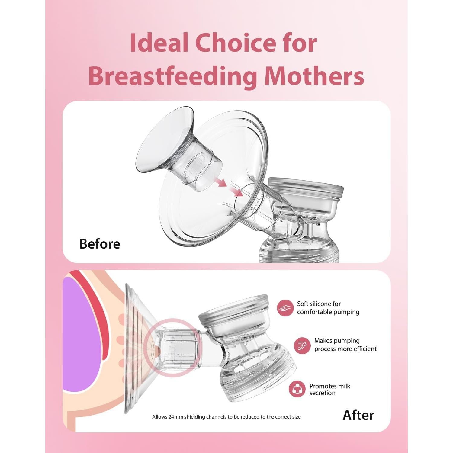 Kit de Insertos de Brida 10pcs BALIME + Almohadillas Lactancia