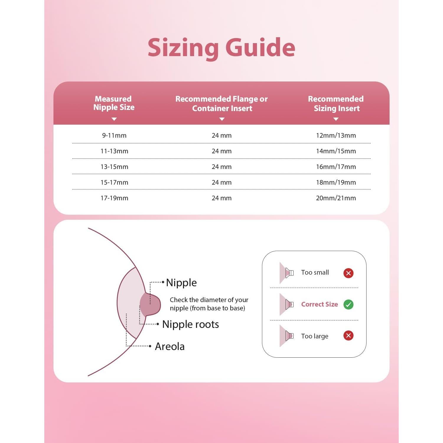 Kit de Insertos de Brida 10pcs BALIME + Almohadillas Lactancia