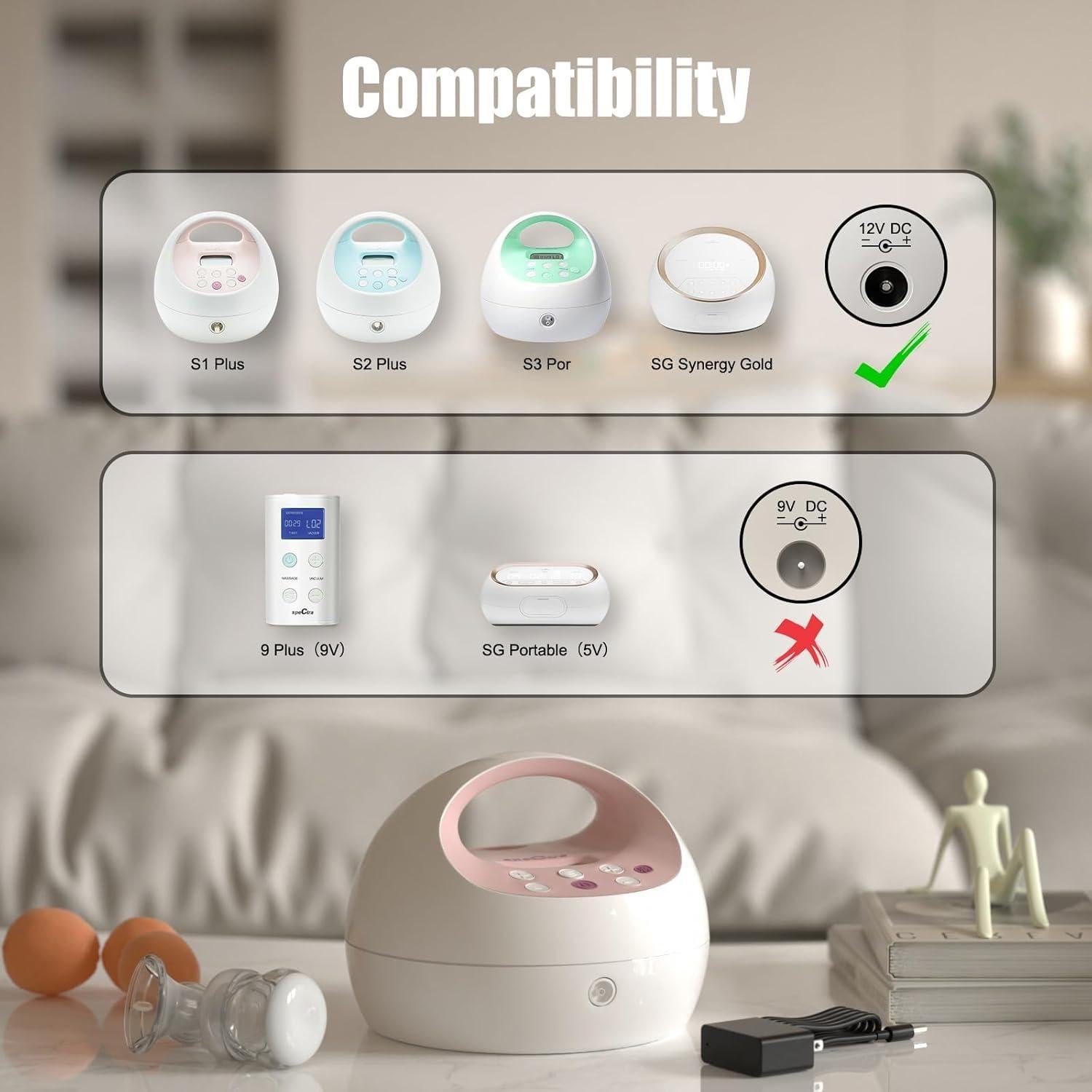 Cargador para bomba Spectra IBERLS S1 S2 Plus 3.05m LED Negro