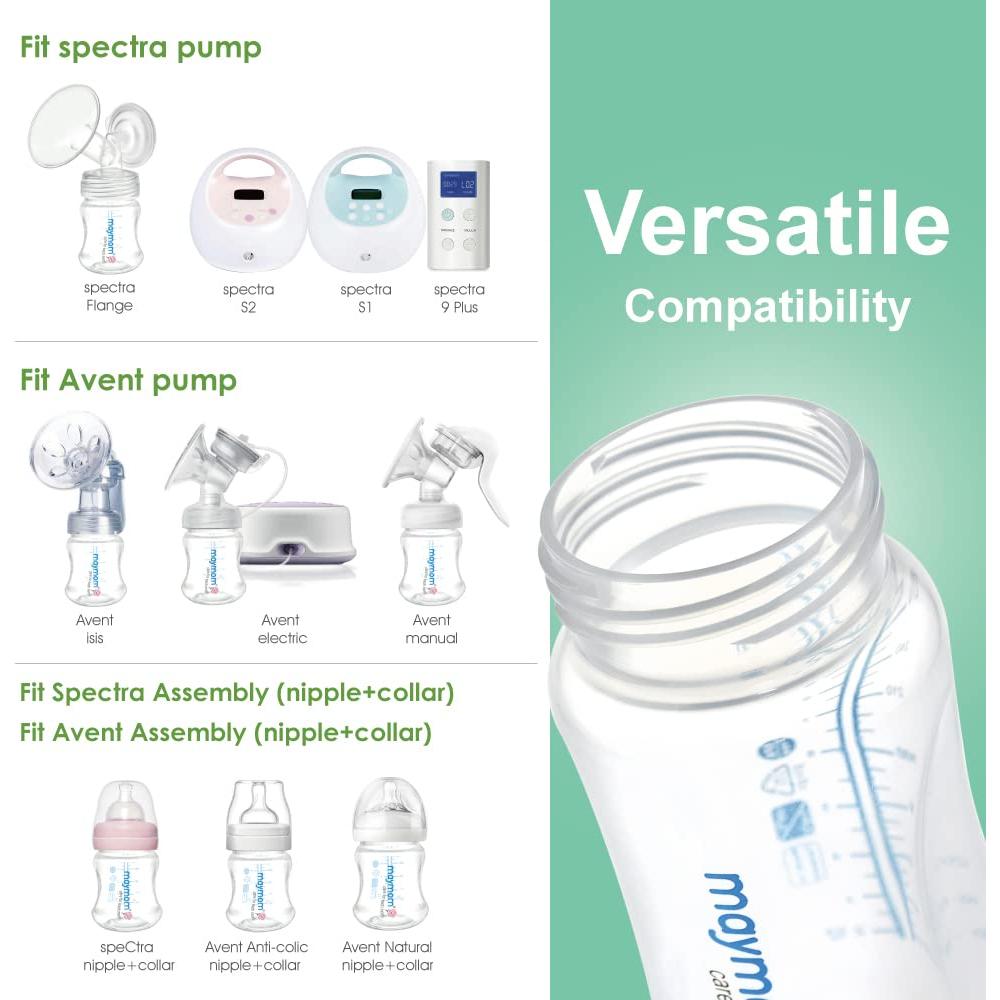 Botellas de Almacenamiento de Leche Maymom 4.7oz y 9oz