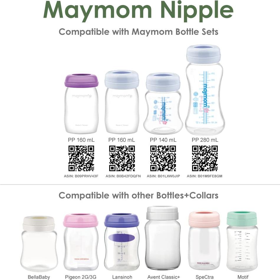 Botellas de Almacenamiento de Leche Maymom 4.7oz y 9oz